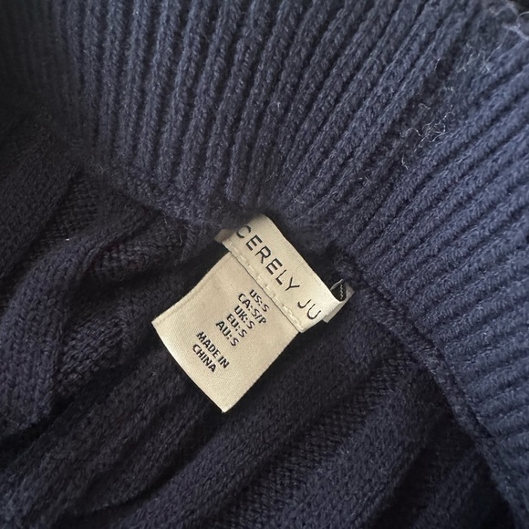 Sincerely Jules Navy and White Knit Sweater and Pant Lounge Set - Size Small - Picture 3 of 11